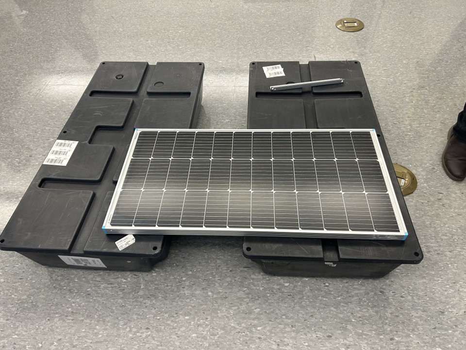 floating units and solar panel