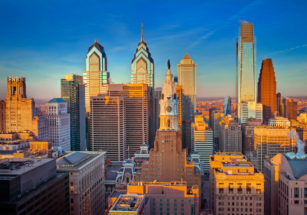 Cityscape of Philadelphia, PA