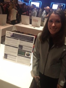 Undergraduate student Hayden Rigby presenting her research poster.