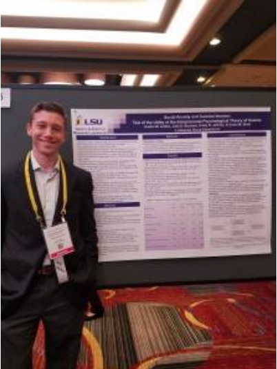 Austin presenting his poster at ABCT 2016
