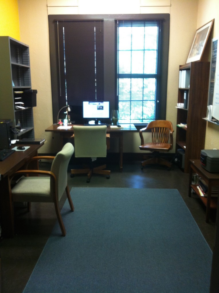  Inside of room 110 located in Audubon Hall. 