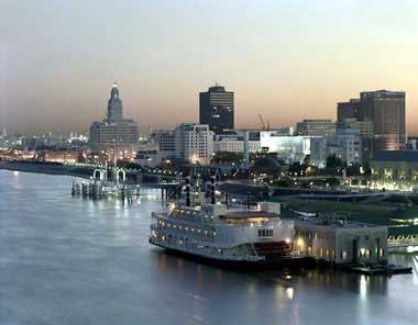 Mississippi River in Downtown Baton Rouge