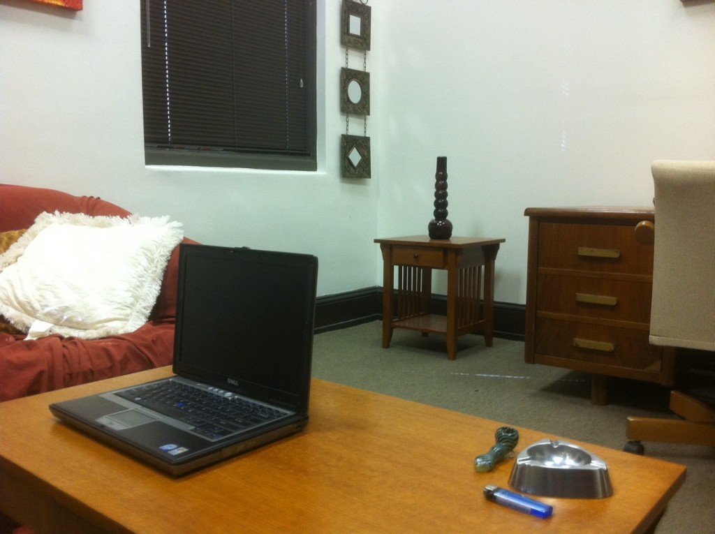  Inside of room 106 located in Audubon Hall. 