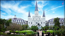 Jackson Square in New Orleans, Louisiana. 