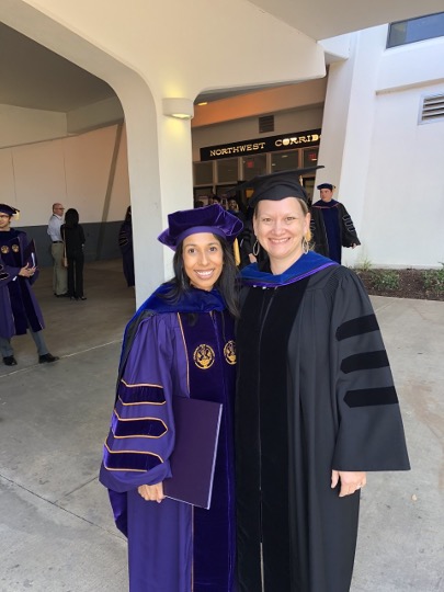 Sonia Shah Blauvelt, Ph.D. and Dr. Buckner at LSU graduation.