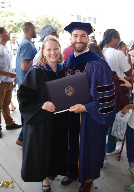 Anthony Ecker, Ph.D. and Dr. Buckner at LSU graduation.