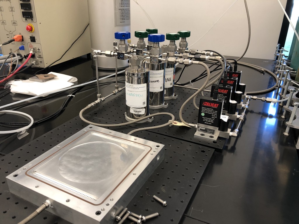 Solvent vapor annealing system - side image