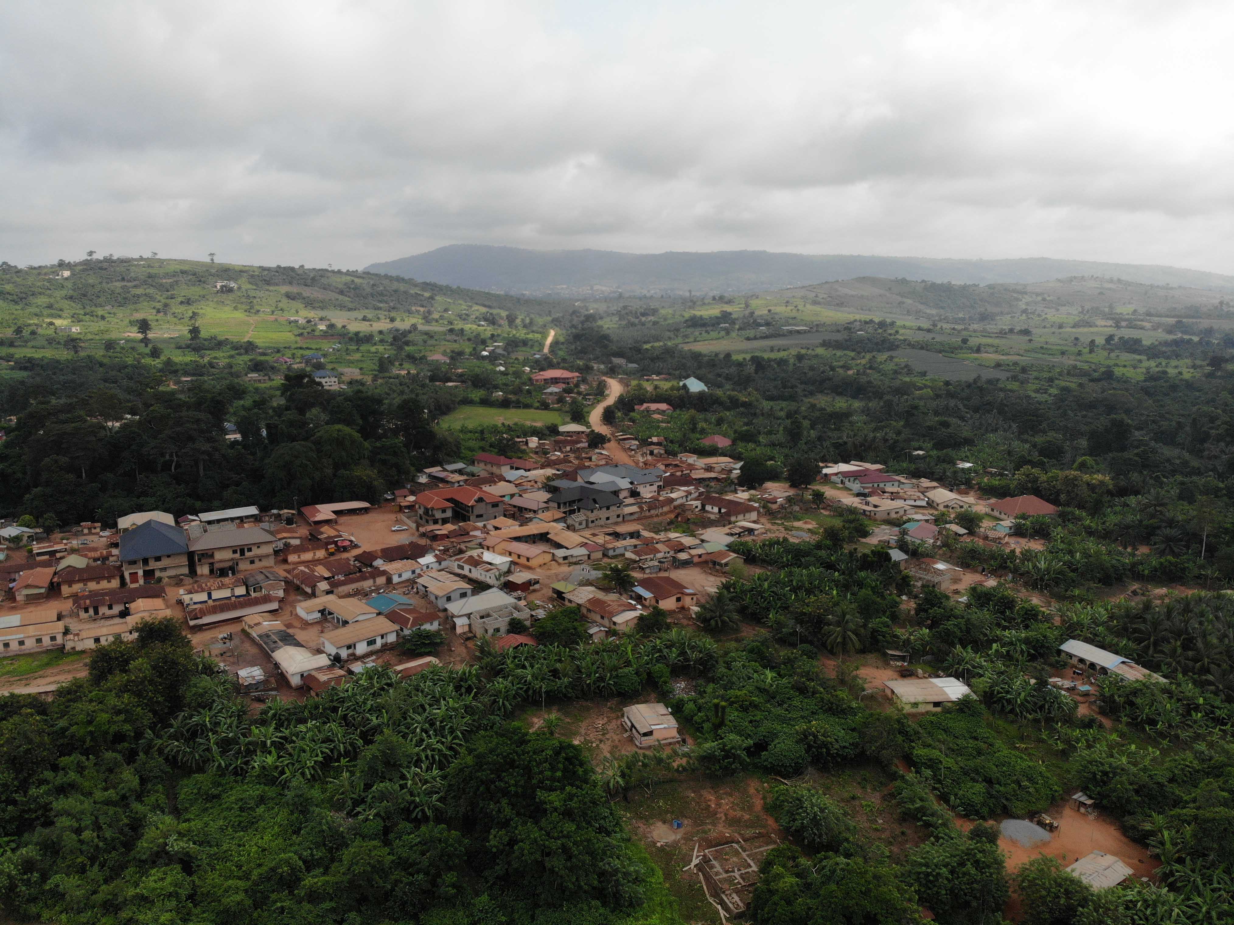 Drone photo of Nsakye