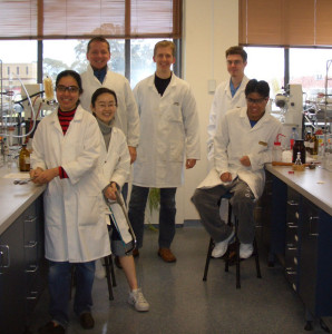 Group photo in lab