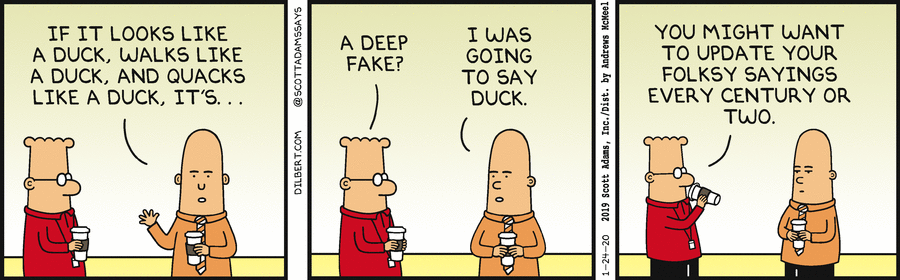 Dilbert Deepfake Comic