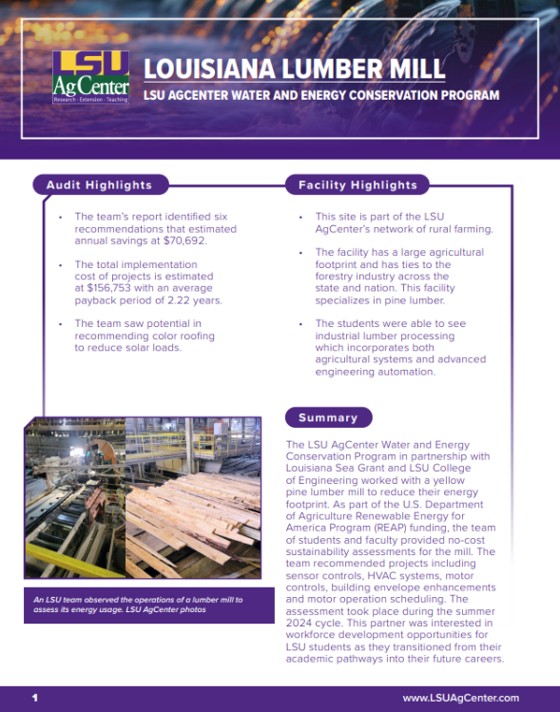 lumber mill case study first page
