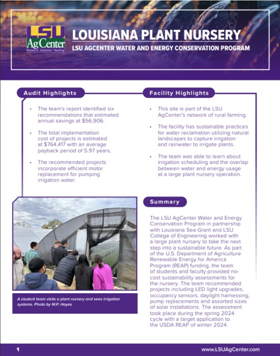 plant nursery case study first page