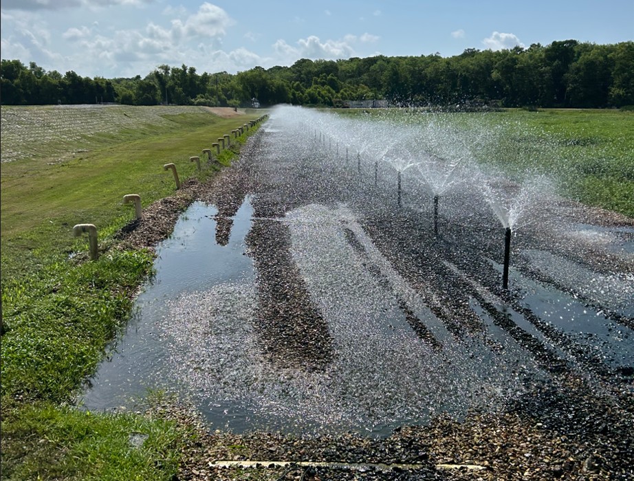 irrigation in wastewater treatment