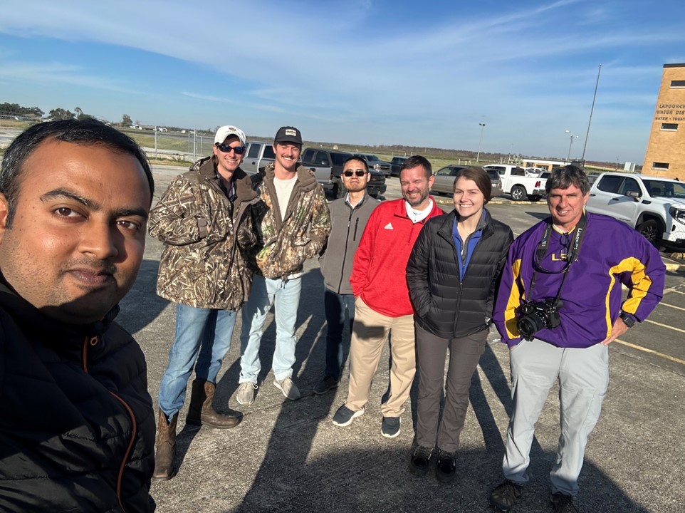 team picture from bayou lafourche trip