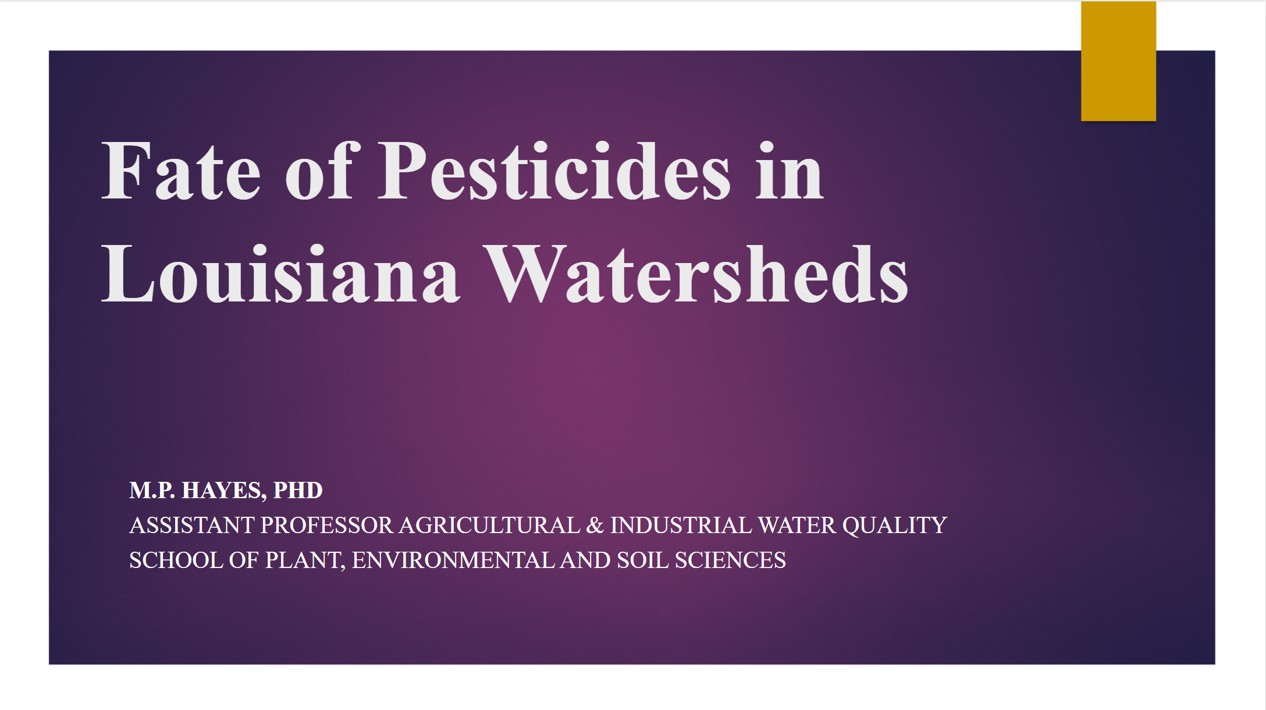 slide show for the pesticide course