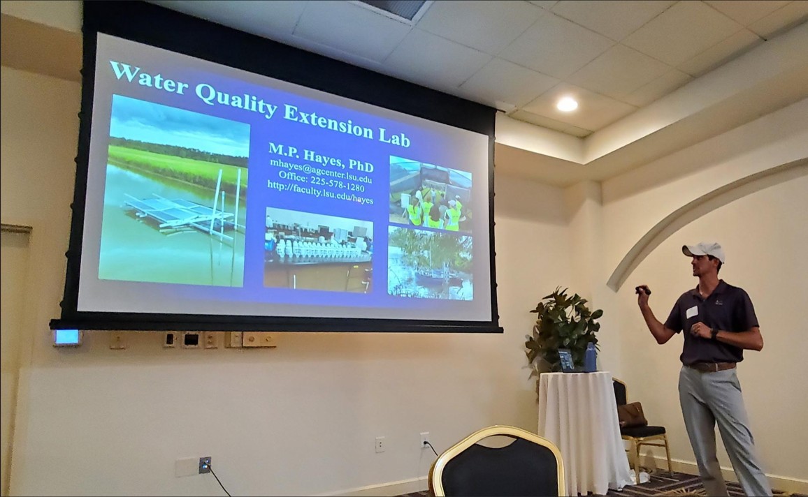 Dr. Hayes giving a lecture