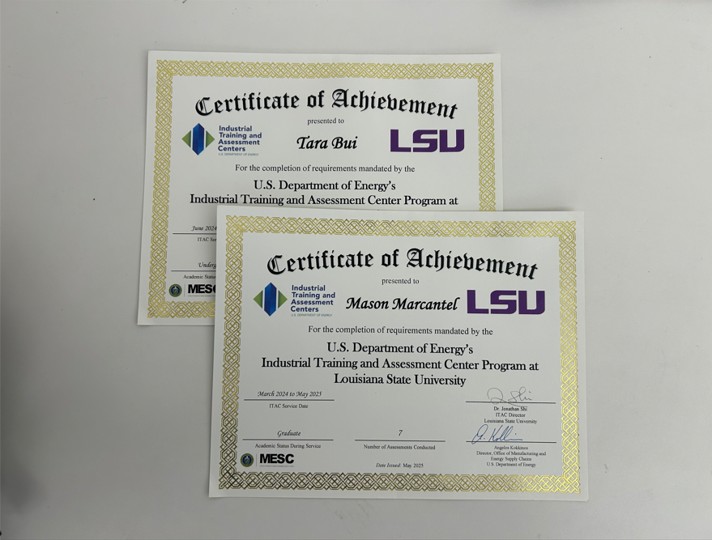 student certificates
