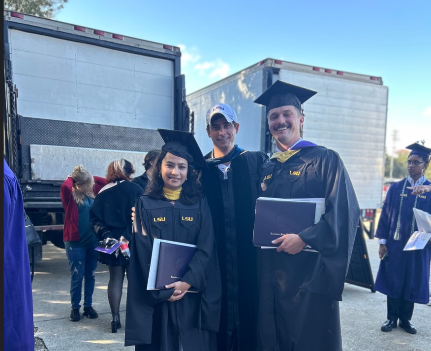 graduation picture with team