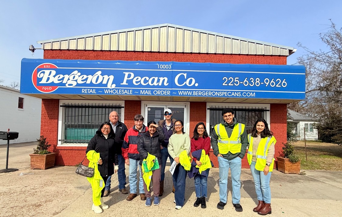 team photo at pecan processor