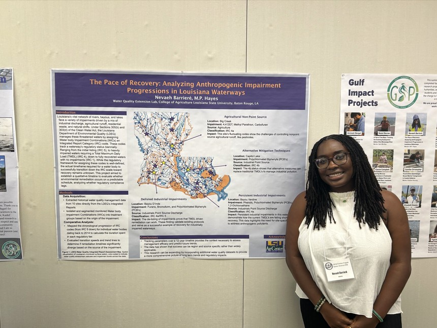 Student presentation at Gulf Scholars