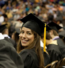 Natalia Aristizabal at LSU graduation