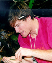 Charles Zartman working in the field