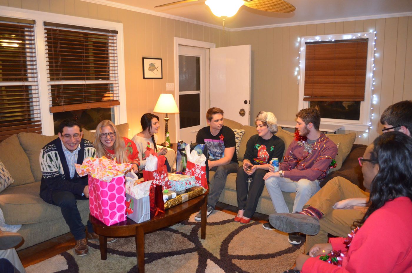 maruska lab holiday party group pic on the couch