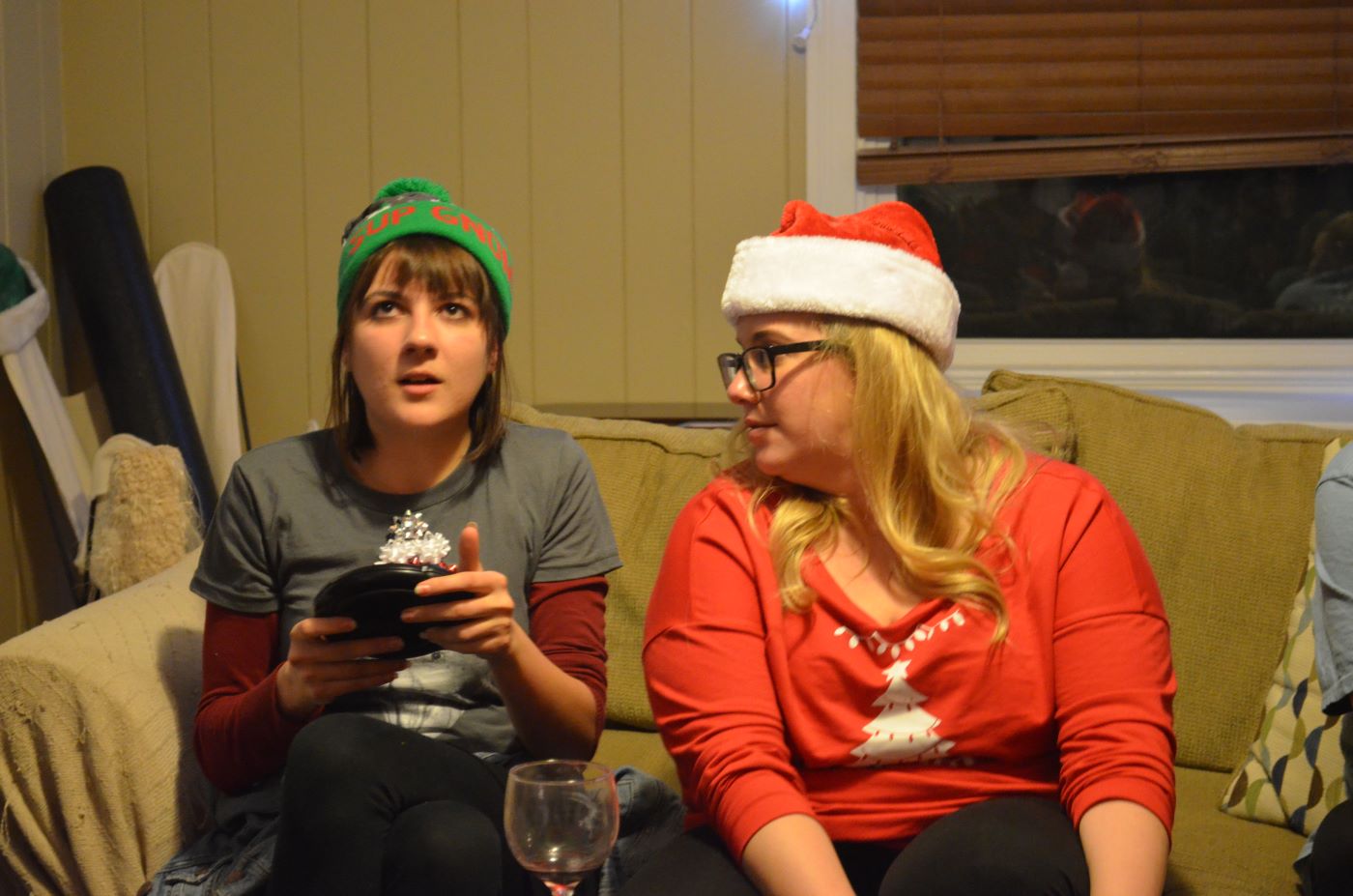 2016 Holiday Party lab members playing Catch Phrase