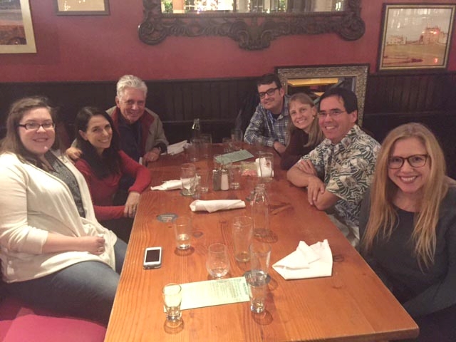 Dinner with offspring from the Tricas Lab at the SICB meeting