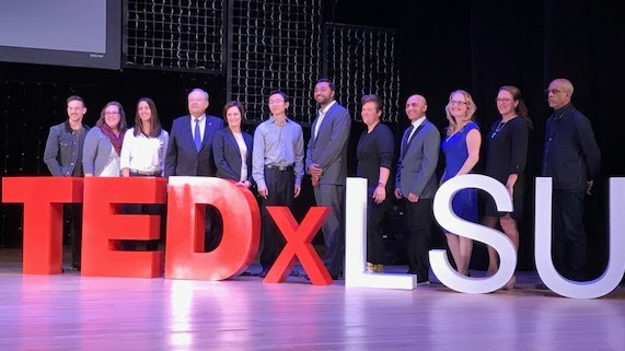 Julie with other TEDxLSU presenters