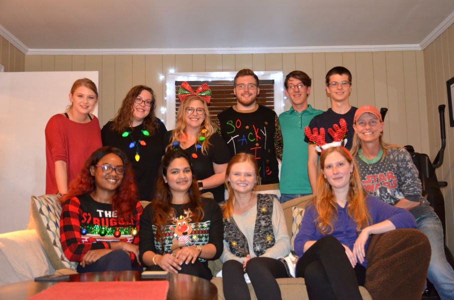 Lab group holiday photo