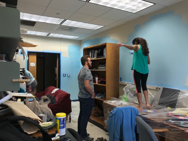 Painting the lab