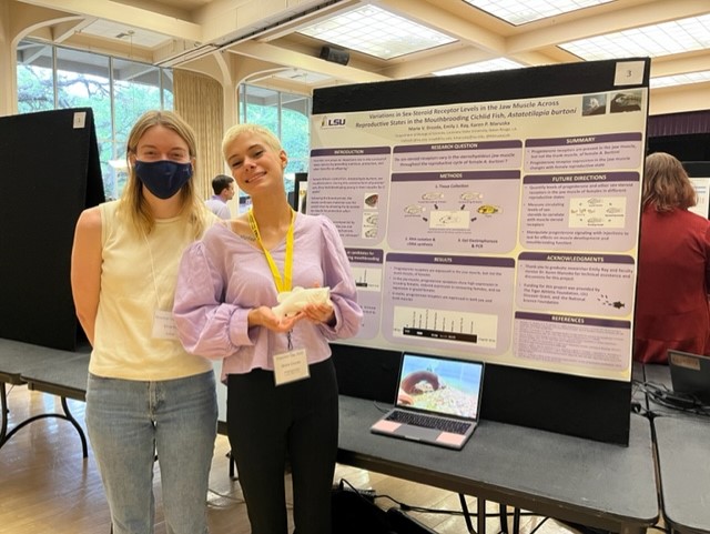 Marie and Emily at discover day poster