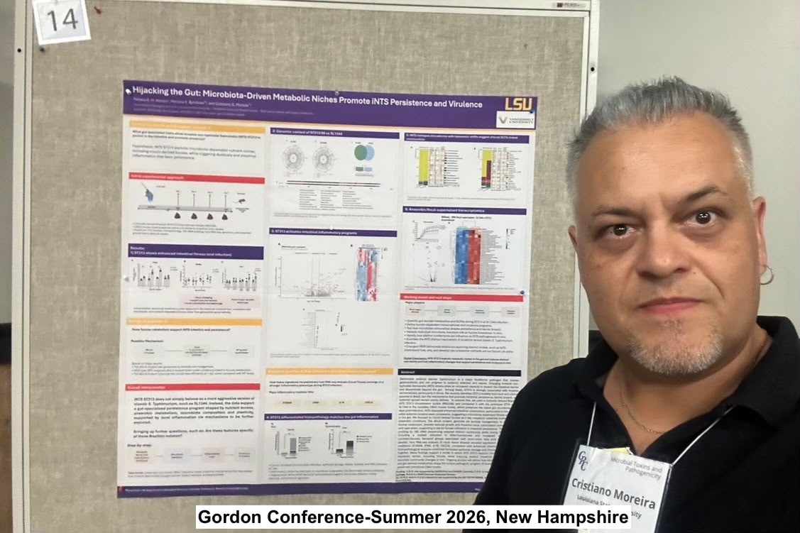Dr. Moreira is presenting his poster at Gordon conference