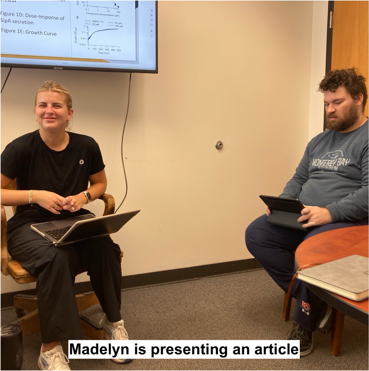 Lab meeting: Madelyn is presenting an article