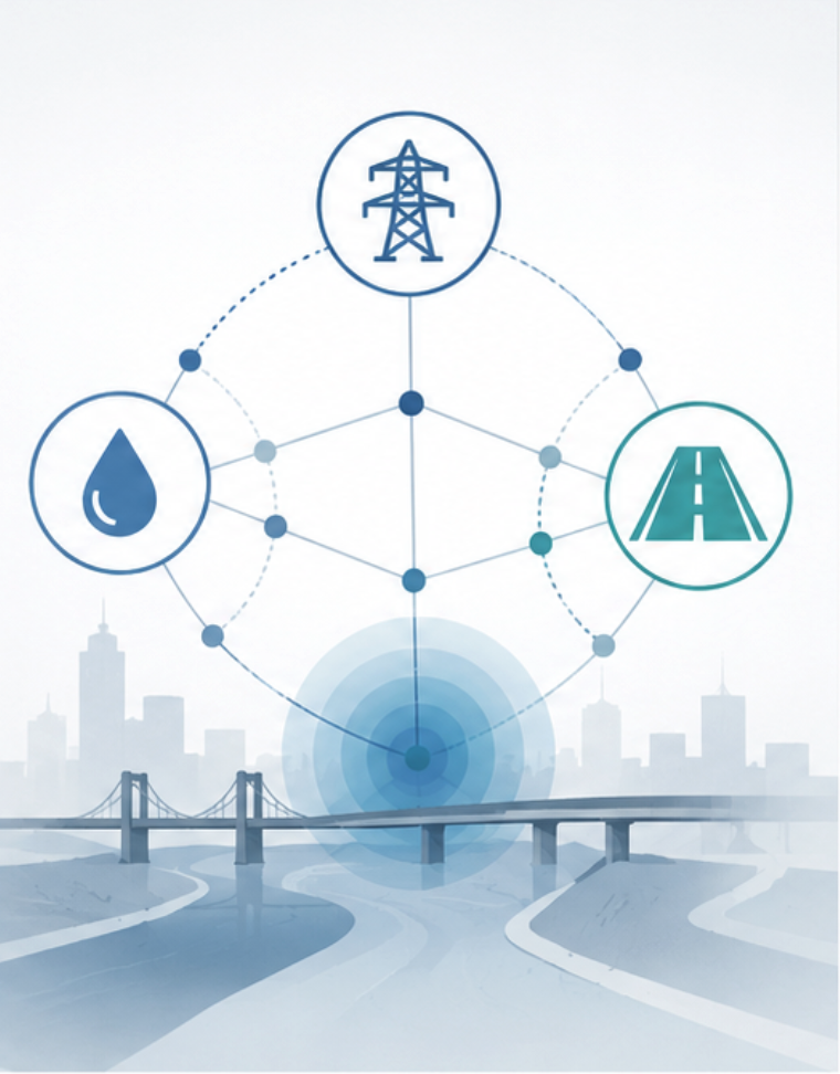 Modeling the resilience of interconnected power, water, transportation, and drainage systems to identify vulnerabilities, evaluate cascading impacts, and support investment in more robust infrastructure.