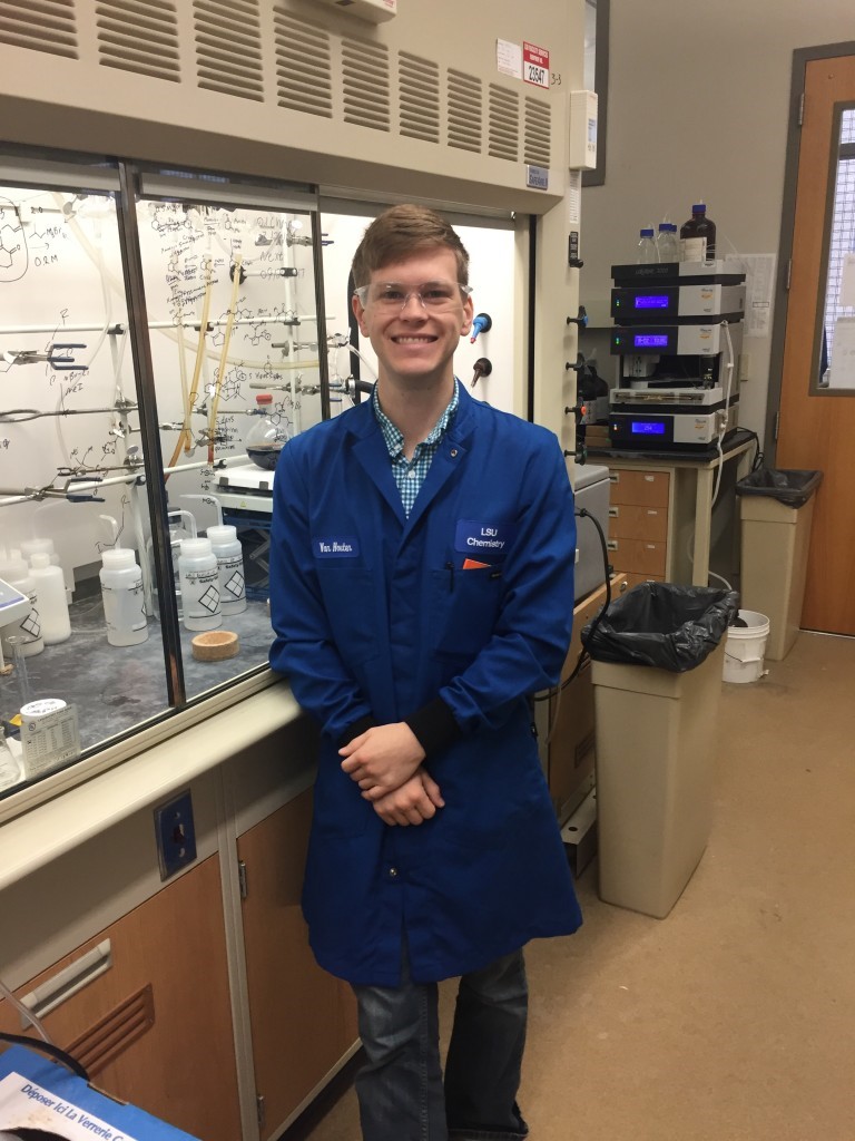 Joshua P. Van Houten in lab