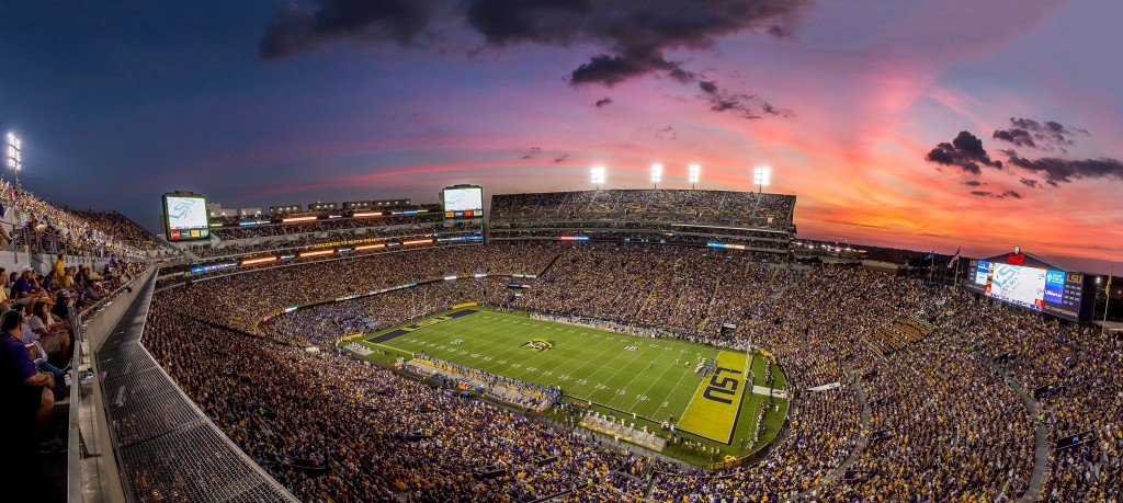 view of LSU football staduim