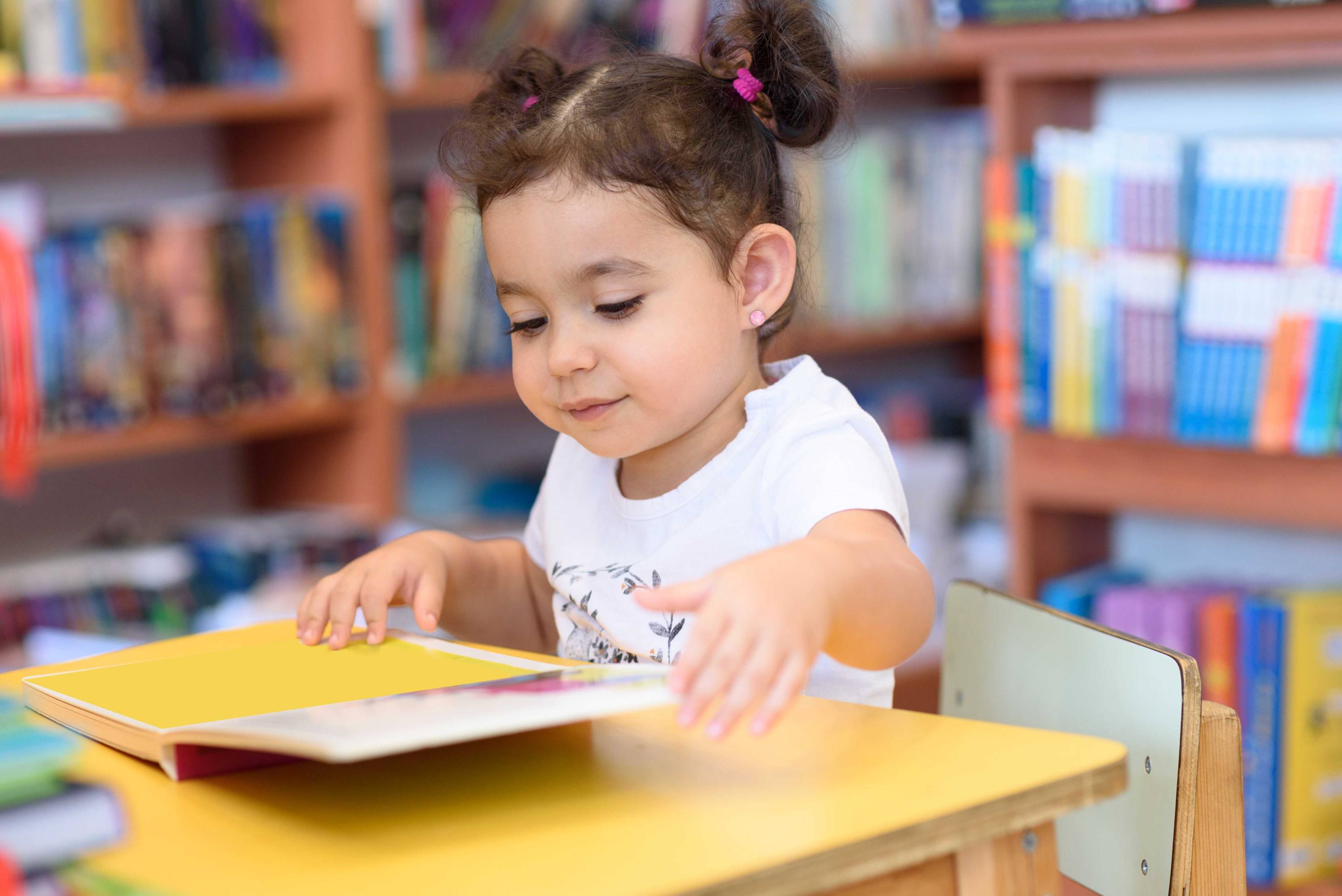 toddler reading book