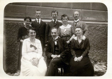young Voegelin with others sitting