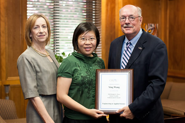 Dr. Ying Wang received the Ralph E. Powe Junior Faculty Enhancement Award