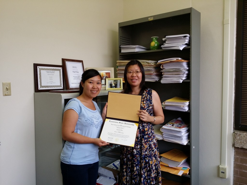Xinning Luan Graduated with Ph.D