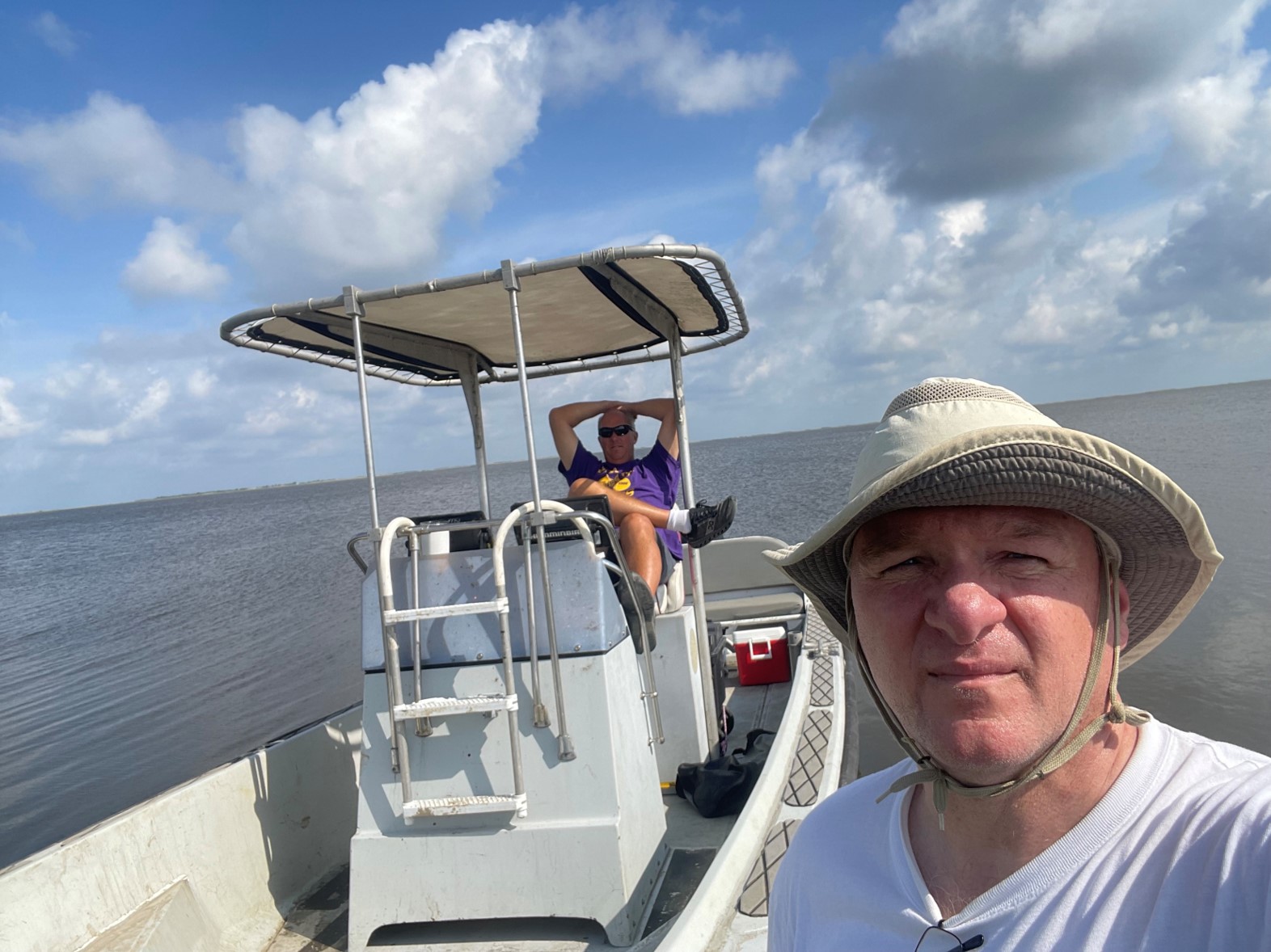 eddie and jrw at the boat