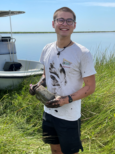 jacob muddy in the marsh