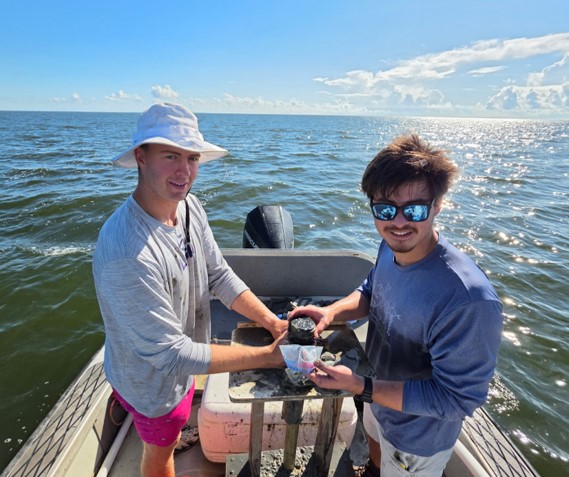 jonathan and jacob on the boat