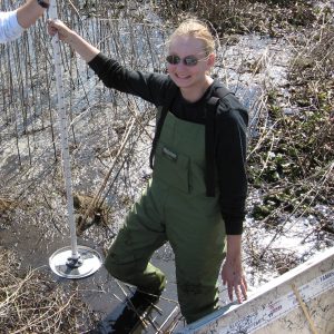 lisa standing in water