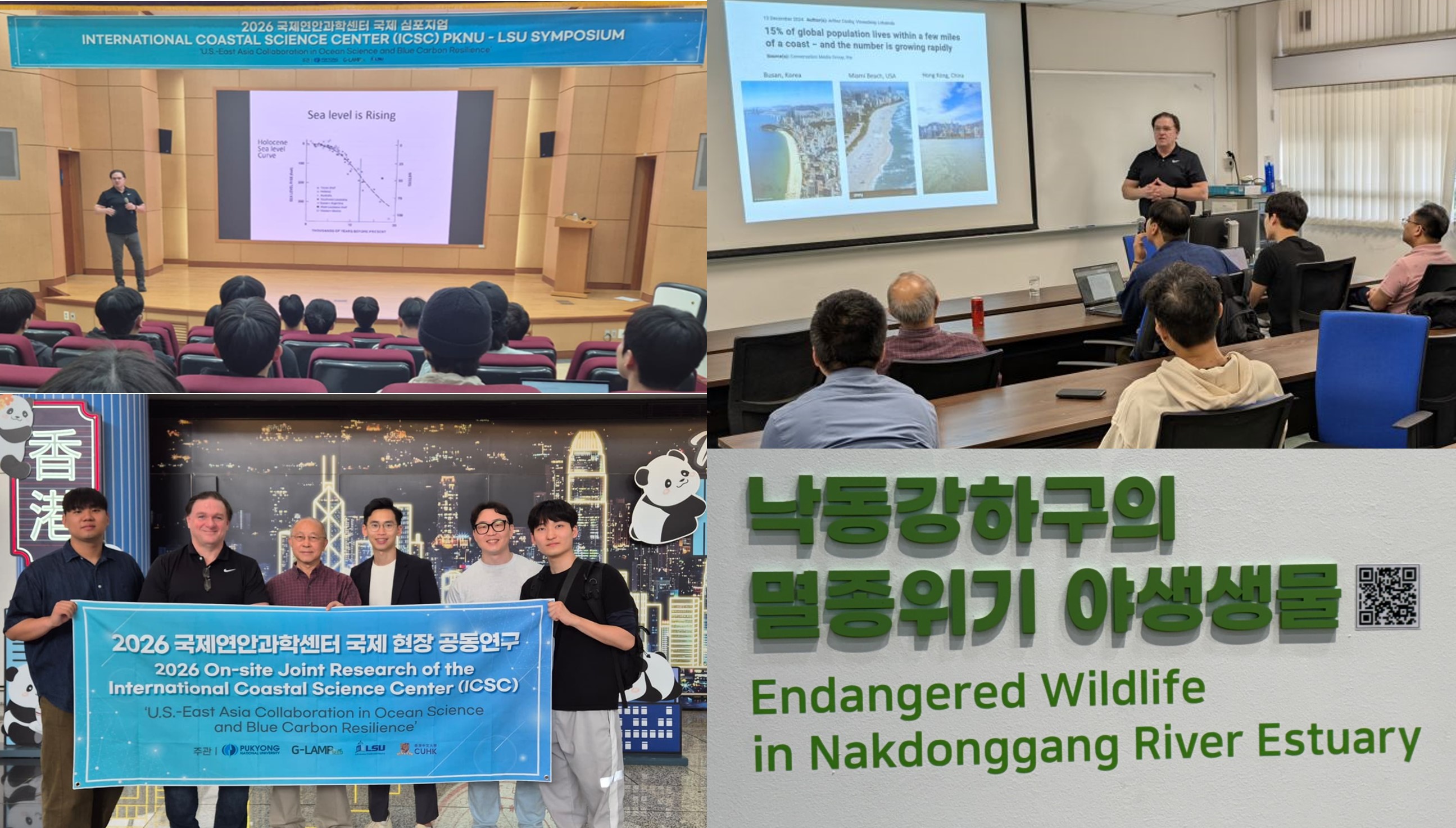 Dr. White in Korea and Hong Kong at the coast