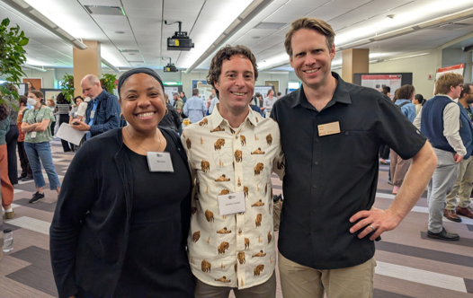 jeremey and nia and eric at poster session